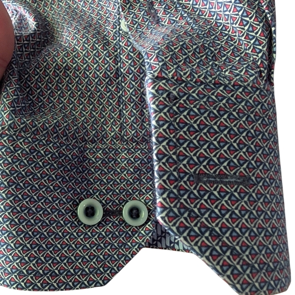 Johnston & Murphy Muiltcolered Patterned Shirt XXL - Picture 4 of 6